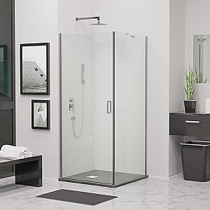 Душевой уголок RGW Leipzig LE-034 (LE-003 + Z-14) 70х80 351203478-11 стекло прозрачное/профиль хром купить в интернет-магазине Sanbest