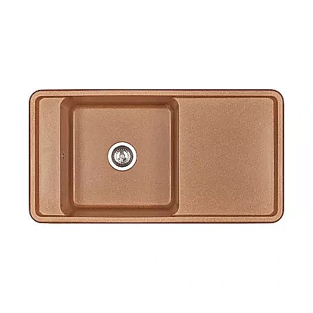 Мойка кухонная Акватон Беллис 97 терракотовая купить в интернет-магазине сантехники Sanbest