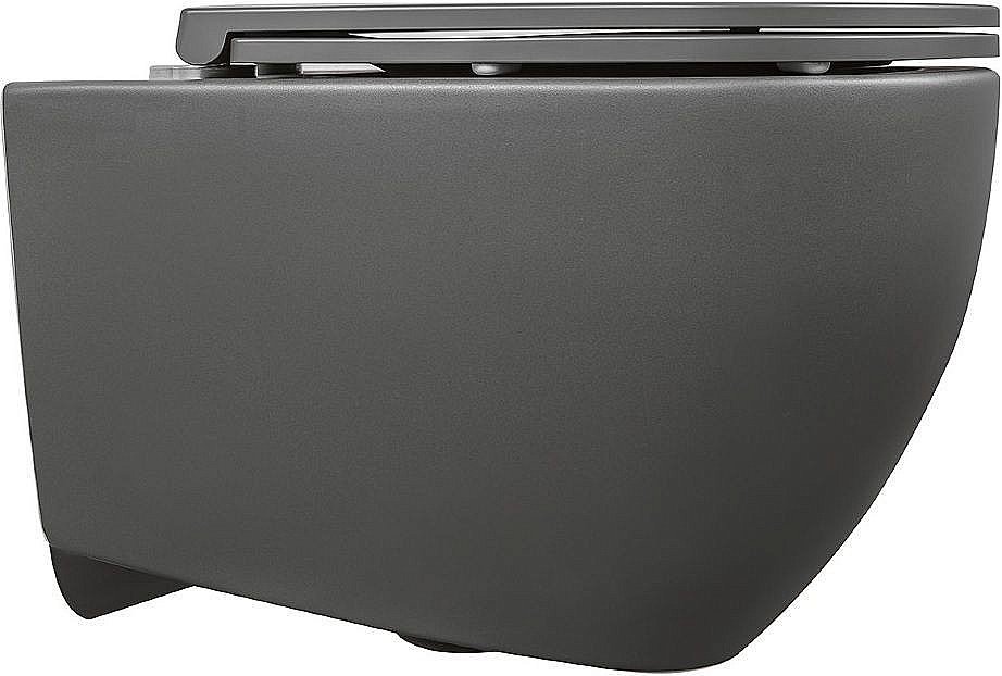 Унитаз подвесной Isvea Infinity 10NF02001SV-2C антрацит матовый, безободковый купить в интернет-магазине Sanbest
