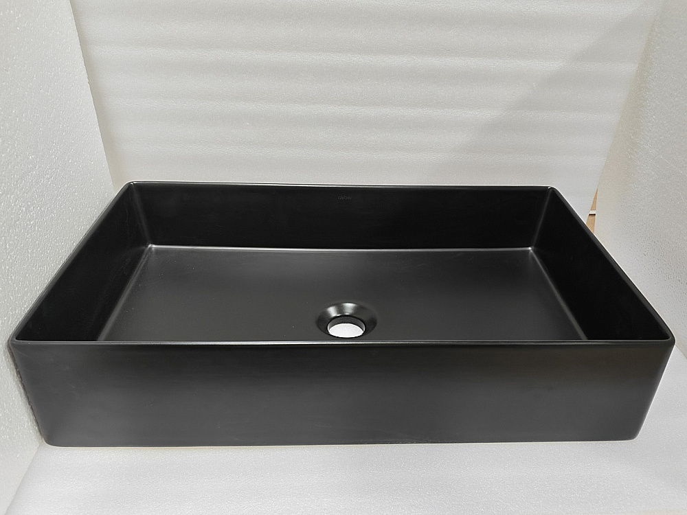 Раковина Abber Rechteck 60 AC2220MB черная матовая купить в интернет-магазине Sanbest