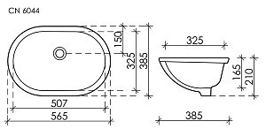 Раковина Ceramica Nova Element CN6044 купить в интернет-магазине Sanbest