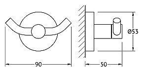 Крючок ARTWELLE Harmonie HAR 007 купить в интернет-магазине сантехники Sanbest