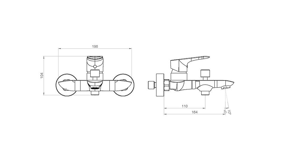 Смеситель для ванны RedBlu by Damixa Palace Grand 461000000 купить в интернет-магазине сантехники Sanbest