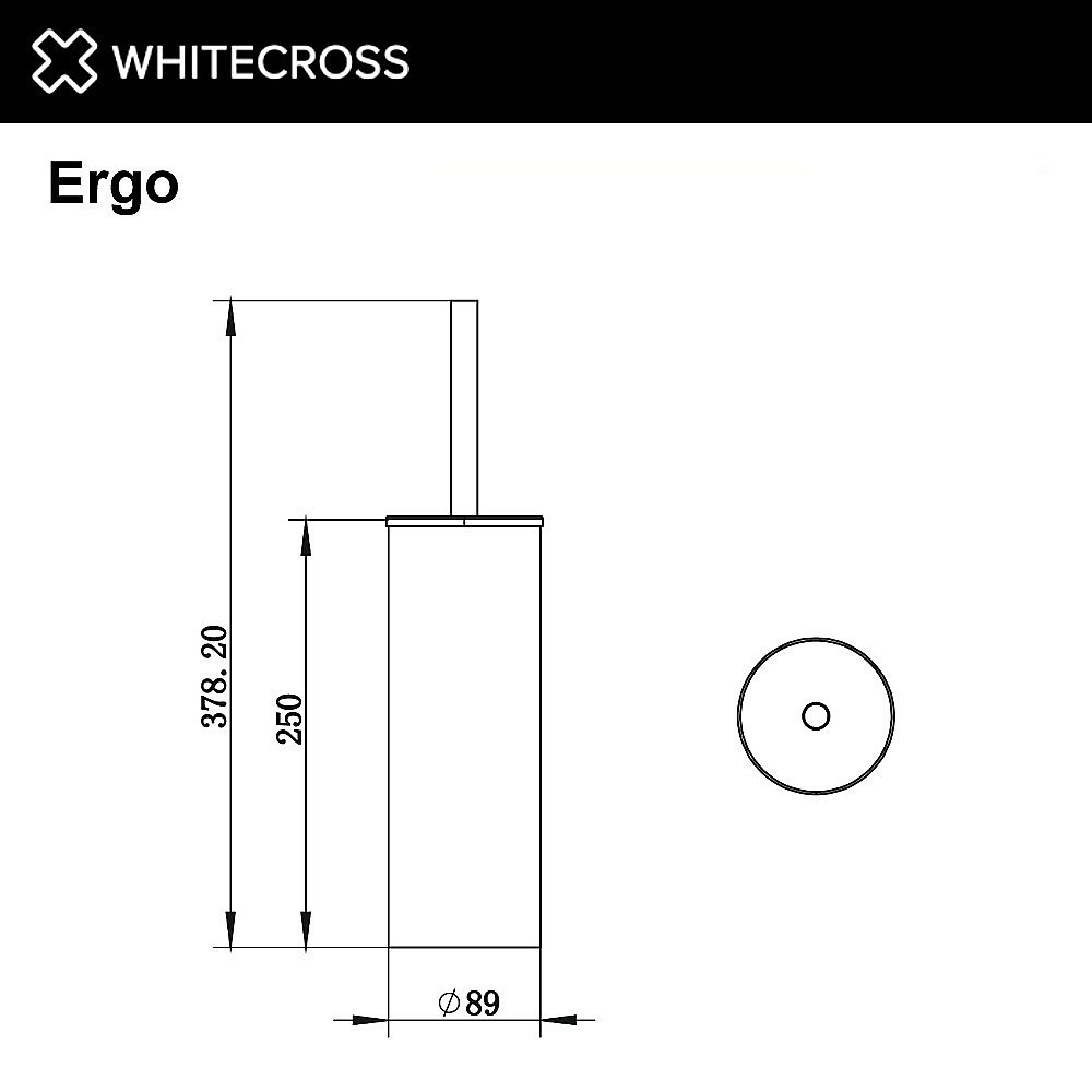 Ершик для унитаза WhiteCross Ergo ER2274CP медь купить в интернет-магазине сантехники Sanbest