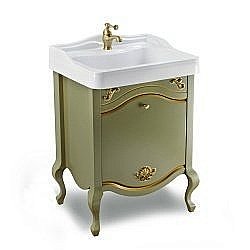 Тумба с раковиной Migliore Impero 60 зеленая для ванной в интернет-магазине Sanbest