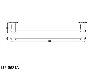 Полотенцедержатель Rush Luson LU16531A 65 cm купить в интернет-магазине сантехники Sanbest