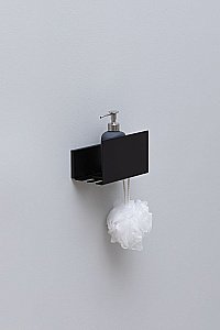 Полка Aquanet Магнум 274190 20 черная матовая купить в интернет-магазине сантехники Sanbest