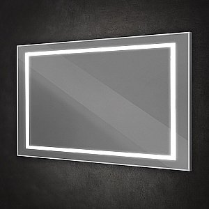 Зеркало BelBagno Kraft SPC-KRAFT-1400-800-SENS-AL сатин в ванную от интернет-магазине сантехники Sanbest