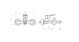 Смеситель для ванны RedBlu by Damixa Palace Grand 461000000 купить в интернет-магазине сантехники Sanbest