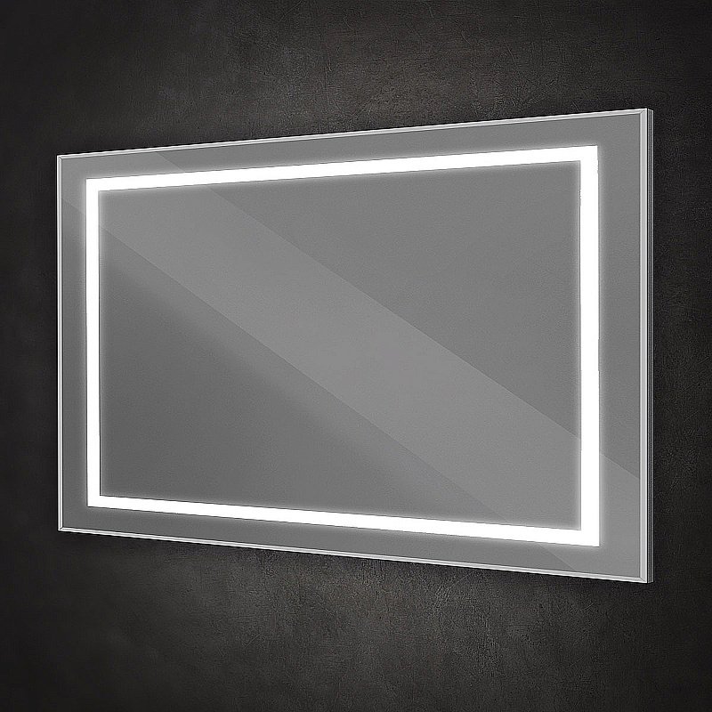 Зеркало BelBagno Kraft SPC-KRAFT-1400-800-SENS-AL сатин в ванную от интернет-магазине сантехники Sanbest