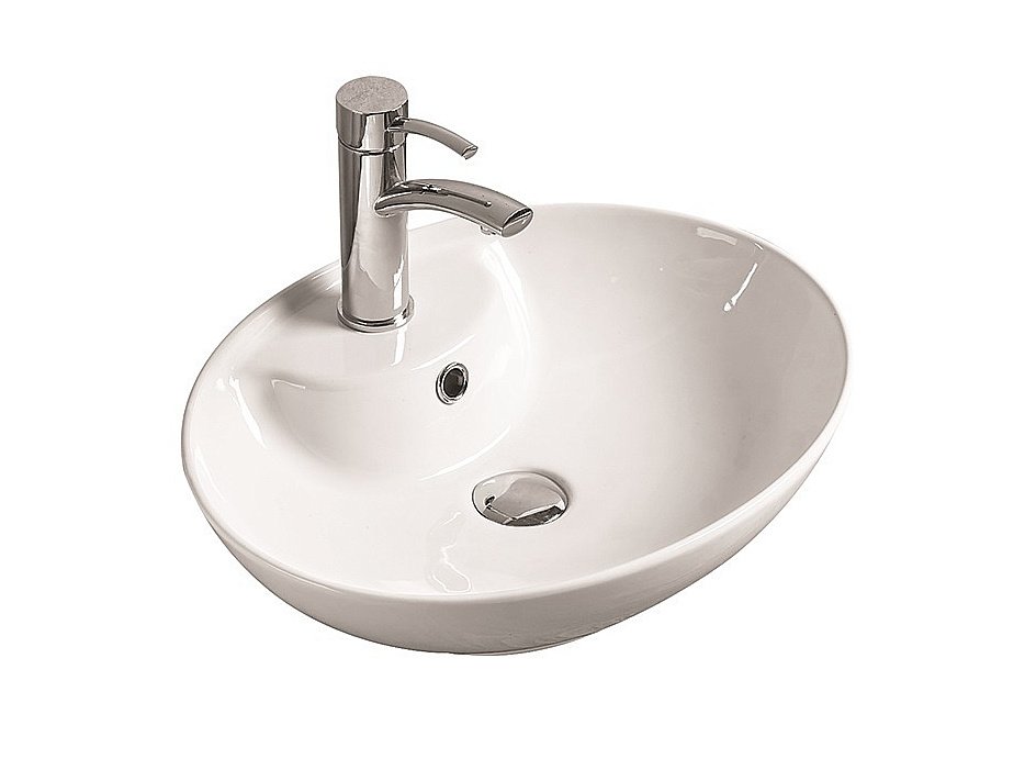 Раковина накладная SantiLine 51 SL-1043 белая купить в интернет-магазине Sanbest