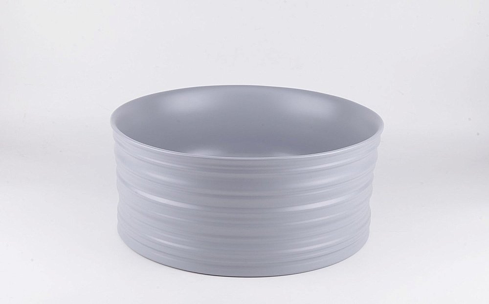 Раковина накладная Gid Esfera 41 Gm969 53335 серая матовая купить в интернет-магазине Sanbest