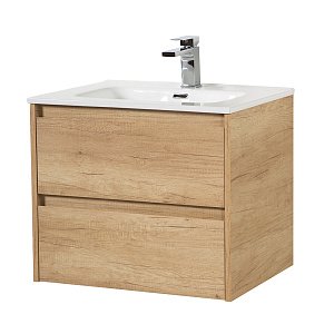 Тумба с раковиной BelBagno KRAFT 60 2C-SO/BB600ETL Rovere Nebrasca Nature для ванной в интернет-магазине Sanbest