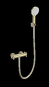 Смеситель для душа с термостатом WONZON & WOGHAND Strato, Брашированное золото (WW-B2048-A- BG) купить в интернет-магазине сантехники Sanbest