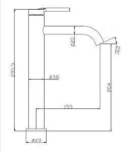 Смеситель для раковины BelBagno Etna ETN-LMC2-IN купить в интернет-магазине сантехники Sanbest