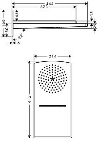 Верхний душ Hansgrohe Raindance Rainfall 28433400 белый/хром купить в интернет-магазине сантехники Sanbest