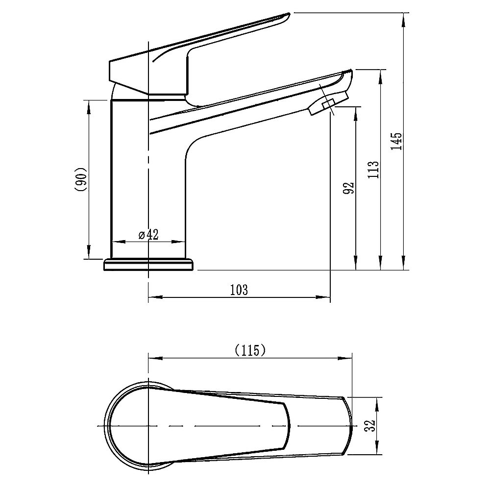 Смеситель для раковины LORANTO AVRORA LR10506000 хром купить в интернет-магазине сантехники Sanbest