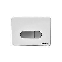 Кнопка для инсталляции BERGES NOVUM D7 белая/хром купить в интернет-магазине сантехники Sanbest