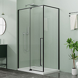 Душевой уголок Azario Male 120х90 AZ-J50-12090-MB-CL стекло прозрачное/профиль черный матовый купить в интернет-магазине Sanbest