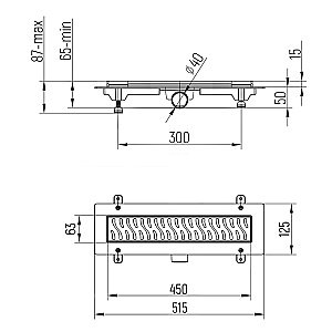 Душевой лоток PAINI Harmony CH450H 45 хром купить в интернет-магазине Sanbest