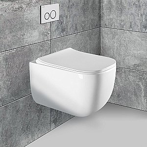 Унитаз подвесной Vincea Form VT1-35 безободковый, с крышкой микролифт, белый купить в интернет-магазине Sanbest