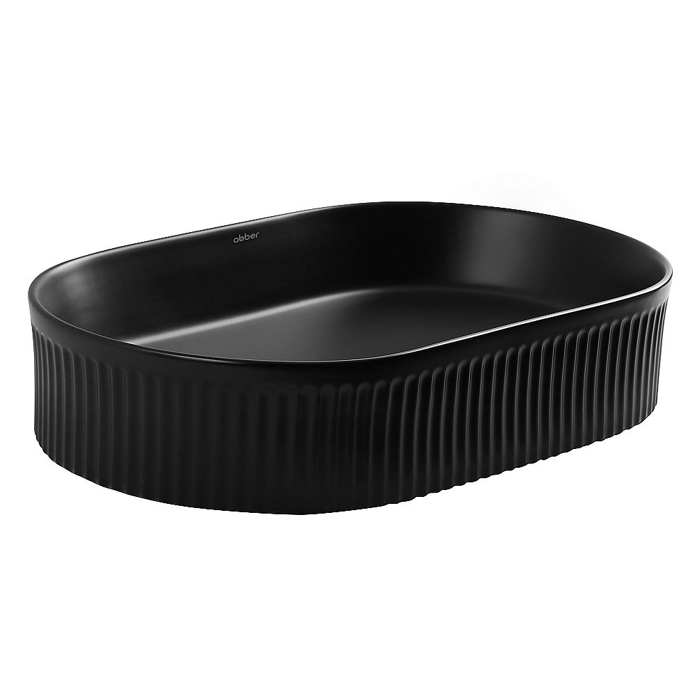 Раковина накладная ABBER Bequem AC2116MB черная матовая купить в интернет-магазине Sanbest