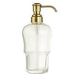 Колба диспенсера для жидкого мыла Migliore Fortuna/Mirella 27748 прозрачное стекло бронза купить в интернет-магазине сантехники Sanbest
