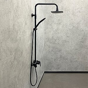 Душевая система Comforty FF074R-CMT 00-00004536 черная матовая купить в интернет-магазине сантехники Sanbest