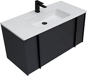 Тумба с раковиной Allen Brau REALITY 1.32008.AM 121 антрацит матовый для ванной в интернет-магазине Sanbest