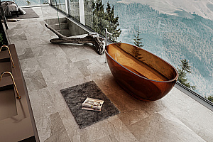 Ванна прозрачная Abber Kristall 150х75 AT9701Opal-1.5 коричневая купить в интернет-магазине Sanbest