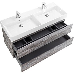 Тумба с раковиной Cezares Molveno 46 120 Legno Grigio для ванной в интернет-магазине Sanbest