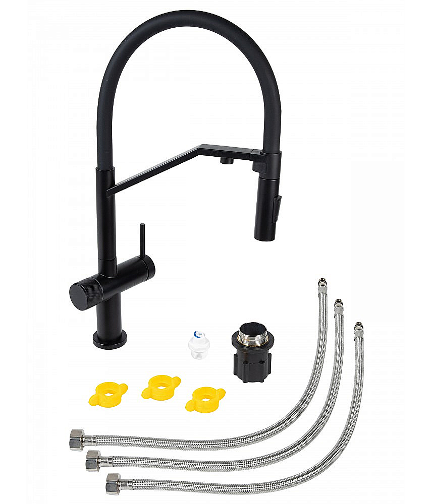 Смеситель для кухни Agger Elegant A3241444 черный матовый купить в интернет-магазине сантехники Sanbest