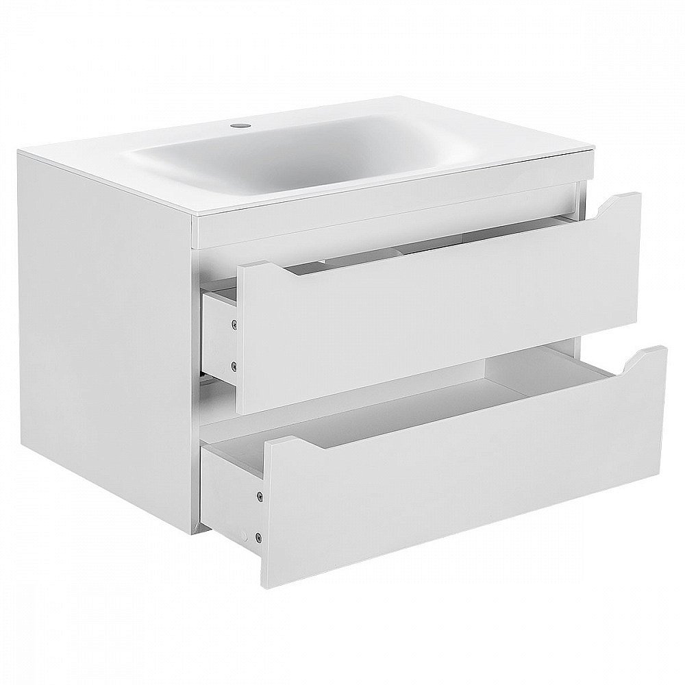 Тумба с раковиной Vincea FINE 80 белая для ванной в интернет-магазине Sanbest