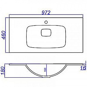 Тумба с раковиной Aqwella Accent 100 дуб золотой для ванной в интернет-магазине Sanbest