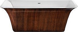 Ванна акриловая Lagard Evora lgd-evr-bw 160.5х77 белая,коричневая купить в интернет-магазине Sanbest