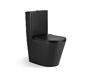 Унитаз напольный River ONTARIO 640 MB 10000013712 черный матовый, безободковый, с бачком, с крышкой микролифт, слив торнадо купить в интернет-магазине Sanbest