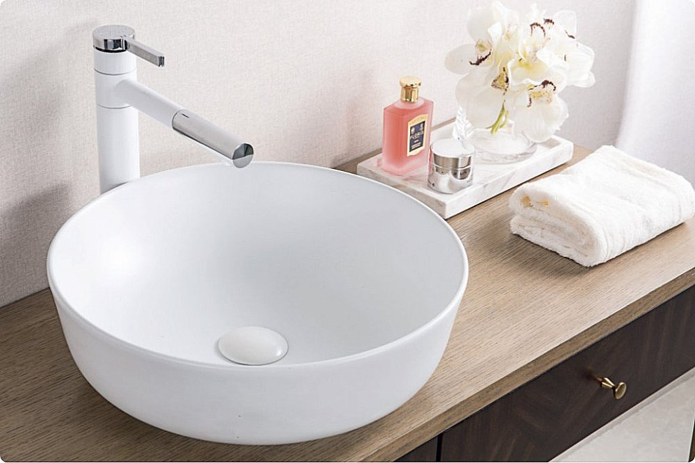 Раковина накладная Belbagno 41 BB1315 белая купить в интернет-магазине Sanbest