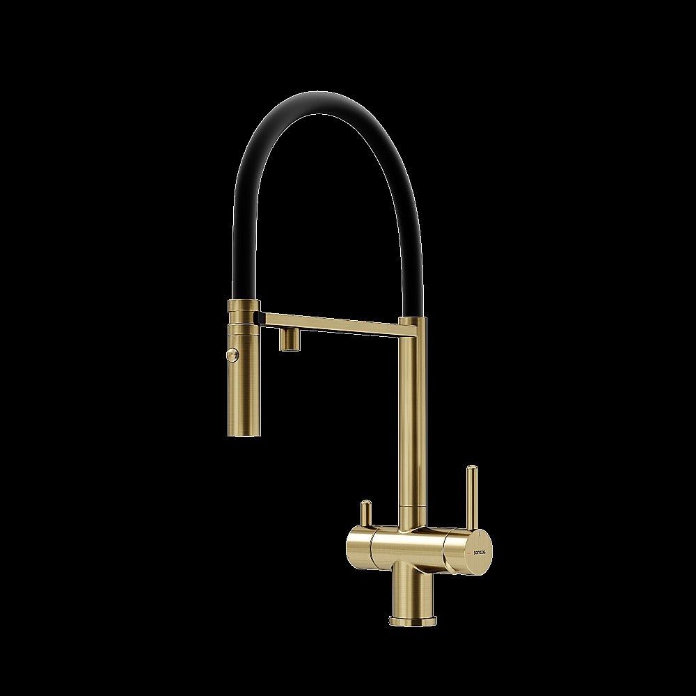Смеситель для кухни Sancos Imola SC4010BGbh брашированное золото купить в интернет-магазине сантехники Sanbest