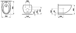 Биде подвесное Laufen Alessi One 8.3097.1.400.304.1 купить в интернет-магазине Sanbest
