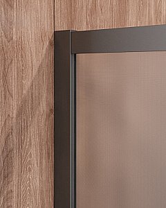 Душевой уголок Cezares Molveno 100x100 Molveno-A-2-100-C-GM-IV стекло прозрачное/профиль матовая оружейная сталь купить в интернет-магазине Sanbest