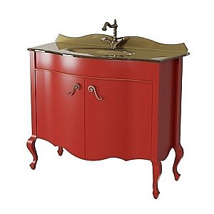 Тумба с раковиной с двумя дверцами Caprigo Bourget 100 для ванной в интернет-магазине Sanbest