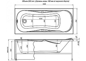 Акриловая ванна Aquanet Rosa с г/м Sport 170x75 купить в интернет-магазине Sanbest
