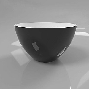 Раковина накладная WhiteCross Amethyst 50 0711.050050.10100 черная, белая купить в интернет-магазине Sanbest