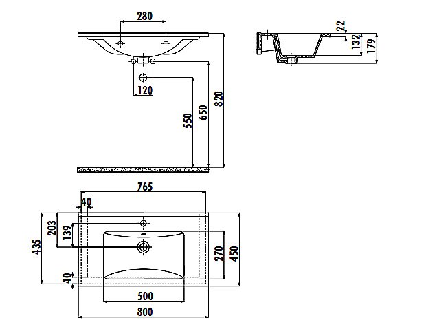 Раковина Creavit Su 80 SU080-0000 белая купить в интернет-магазине Sanbest