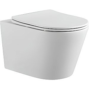 Унитаз подвесной Aquatek Вега AQ1905-00 белый, с крышкой микролифт, безободковый купить в интернет-магазине Sanbest