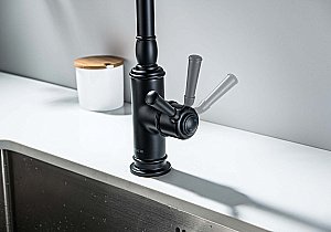 Смеситель для кухни Aquatek Классик AQ1580MB черный матовый купить в интернет-магазине сантехники Sanbest