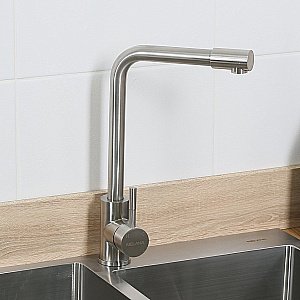 Смеситель для кухни Melana 8107 сатин купить в интернет-магазине сантехники Sanbest