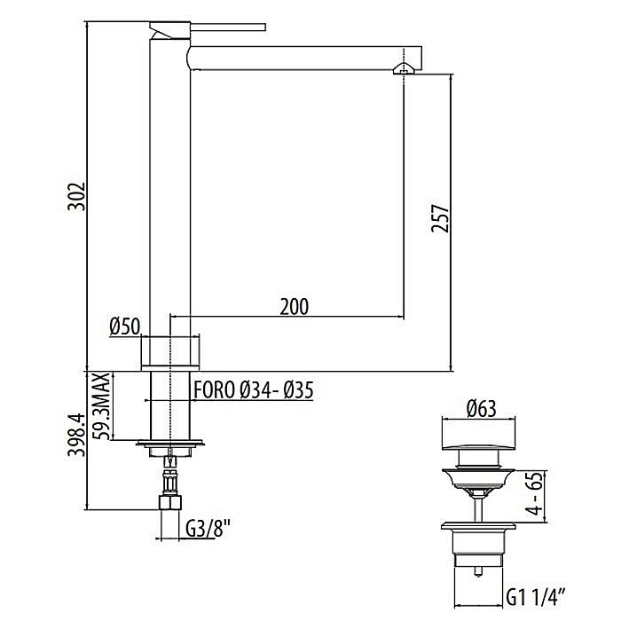 Смеситель для раковины Gattoni Circle One 9048/90C0 купить в интернет-магазине сантехники Sanbest