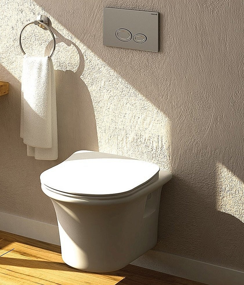 Унитаз подвесной CREAVIT MOON MO320-11CB00E белый купить в интернет-магазине Sanbest