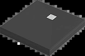 Душевой поддон Good Door Essentia ЛП00190 100x100 черный купить в интернет-магазине Sanbest